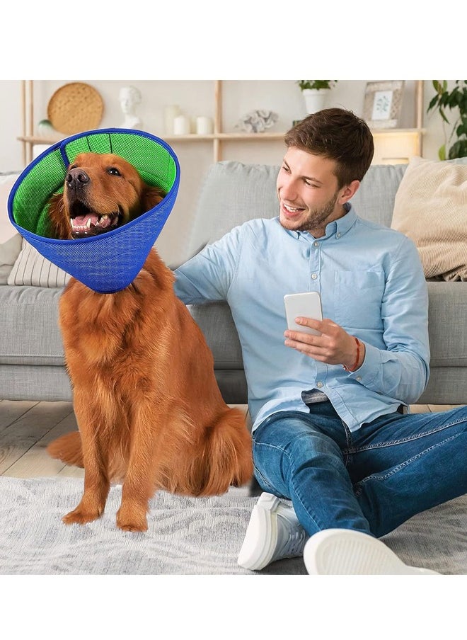 GUSGU - Dog Cone Collar for Dog After Surgery, Adjustable Dog Recovery Cone Collar for Large Medium Small Dogs, Prevent Pet Puppy Bite Licking Scratching Touching, Help Dog Healing from Wound M - Image 1