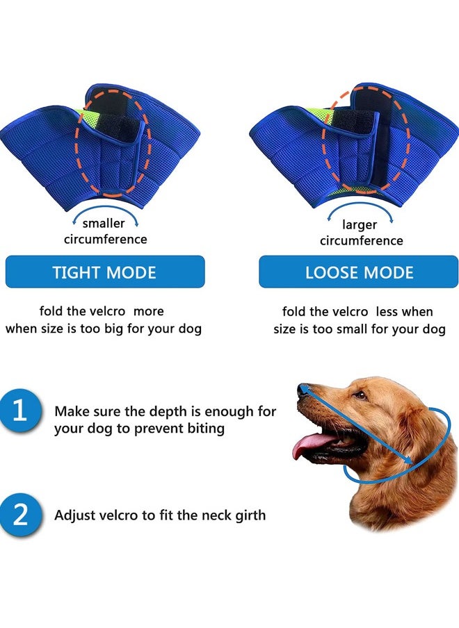 GUSGU - Dog Cone Collar for Dog After Surgery, Adjustable Dog Recovery Cone Collar for Large Medium Small Dogs, Prevent Pet Puppy Bite Licking Scratching Touching, Help Dog Healing from Wound M - Image 1