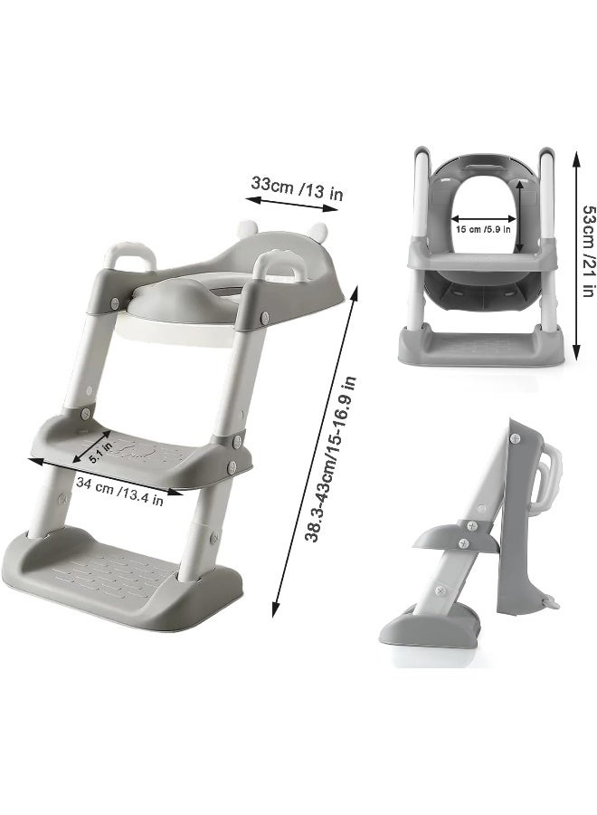 PandaEar Toilet Potty Training Seat with Step Stool Ladder - Image 3