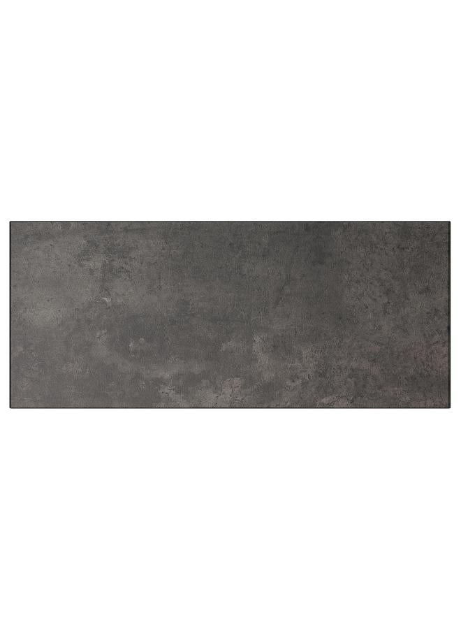 زبون واجهة درج، لون رمادي داكن، تأثير خرساني، 60×26 سم - Image 1