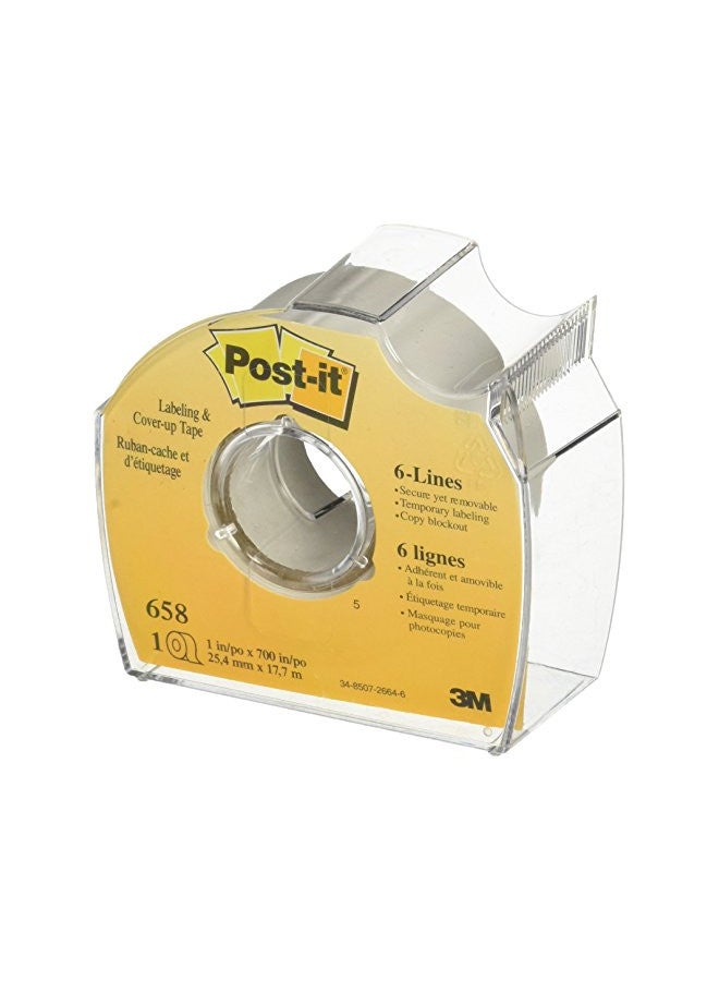 Post-it Post-it : Removable Cover-Up Tape, Non-Refillable, 1" x 700" roll -:- Sold as 2 Packs of - 1 - / - Total of 2 Each - Image 1