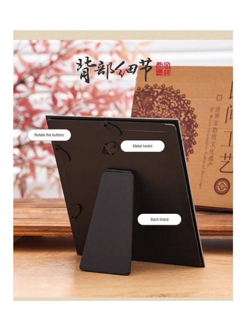 عام هدايا بصفة خاصة بالصين، DIY، أسلوب صيني، مناسبة للأطفال والبالغين، آمنة، زينة، ألعاب تعليمية، تفاعل بين الوالدين. منتجات زينة من فن الشيدو (القص الأصفر)، هدايا صينية بصفة خاصة (الصندوق الأصفر) - Image 4