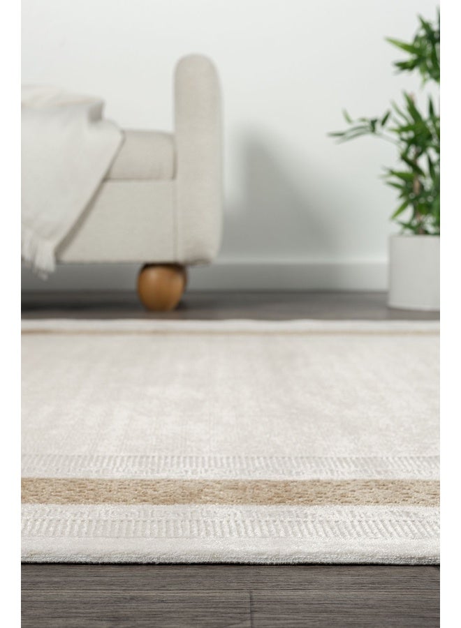 Koza Home Koza Hali Koza Premium Lara Gold Carpet A0333D Living Room Sitting Room Bedroom Corridor Machine Carpet 120 x 180 - Image 1