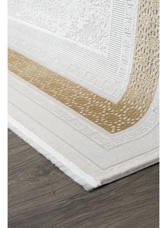 Koza Home Koza Hali Koza Premium Lara Gold Carpet A0333D Living Room Sitting Room Bedroom Corridor Machine Carpet 120 x 180 - Image 3