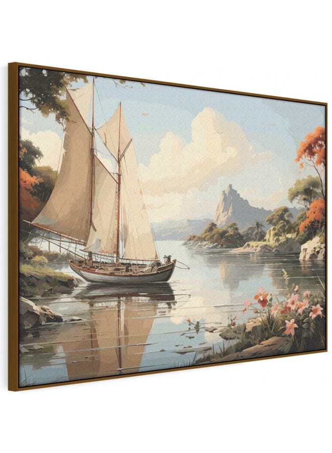 Home Gallery Europe Style Sailing Boat Framed wall art 120x80 - Image 5