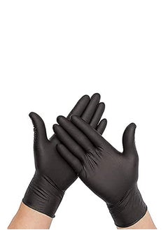 Powder Free Vinyl Disposable Black Gloves 100 Pcs