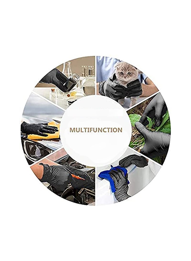 Generic - Powder Free Vinyl Disposable Black Gloves 100 Pcs - Image 1