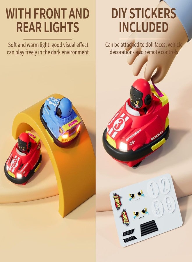 OBEST سيارة تحكم عن بعد OBEST عبوة 2، سيارة بامبر قابلة للإطلاق للأطفال، سيارة بامبر مع ضوء وصوت ودوران 360° للأولاد والبنات من 3 إلى 6 سنوات فما فوق، هدايا عيد الميلاد و عيد الميلاد - Image 5
