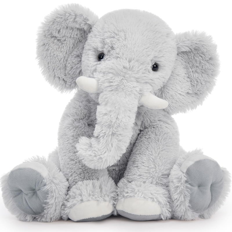 Toys Studio 196 Inch Stuffed Elephant Giant Plush Grey Elephant Stuffed Animal for Kids Gift for Girls Birthday Christmas Valentines Day Themed Party Decorations - Image 2