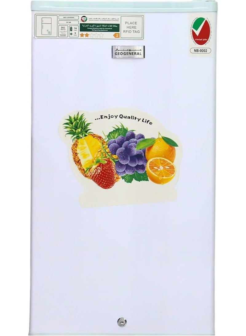 GEO GENERAL GEO GENERAL GC-90 Compact Refrigerator – 90 Liters, Single Door, Low Noise, Energy Efficient  - Image 1