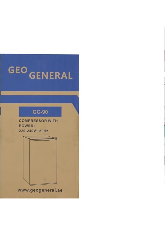 GEO GENERAL GEO GENERAL GC-90 Compact Refrigerator – 90 Liters, Single Door, Low Noise, Energy Efficient  - Image 3