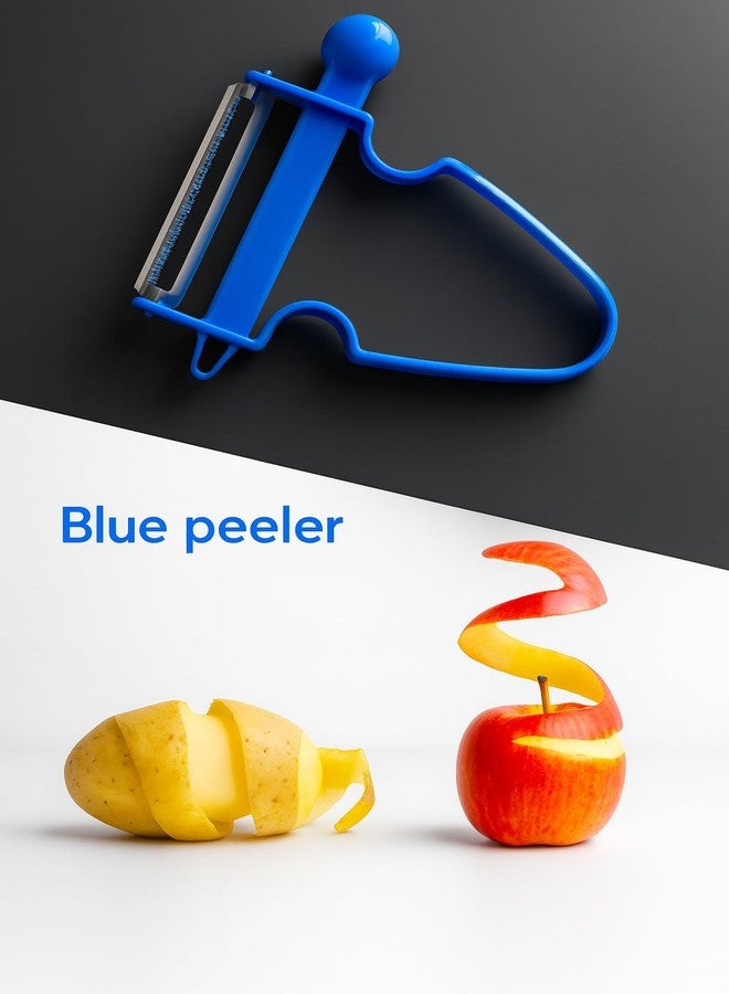 Top Chef Magic Trio Peeler Set - 3-Piece Julienne, Serrated & Straight Peelers for Peel, Slice & Julienne - Image 5