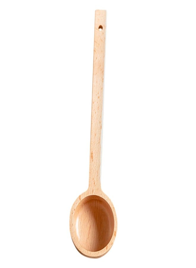 BRIGHTFUFU Long Handle Wooden Coffee Bean Spoon - 10.62 Inch Measuring Scoop for Coffee Tea Sugar Flour and Spices - Perfect Kitchen Gadget for Home and Travel - Image 1
