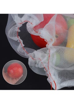 SYOSI Garden Grape Netting Bags, 100PCS 10x10 Inch Fruit Protection Bags for Fruit Trees, Fruit Mesh Cover Bags with Drawstring Protect Tomato, Guava, Flower from Birds  - Image 4