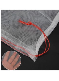 SYOSI Garden Grape Netting Bags, 100PCS 10x10 Inch Fruit Protection Bags for Fruit Trees, Fruit Mesh Cover Bags with Drawstring Protect Tomato, Guava, Flower from Birds  - Image 5