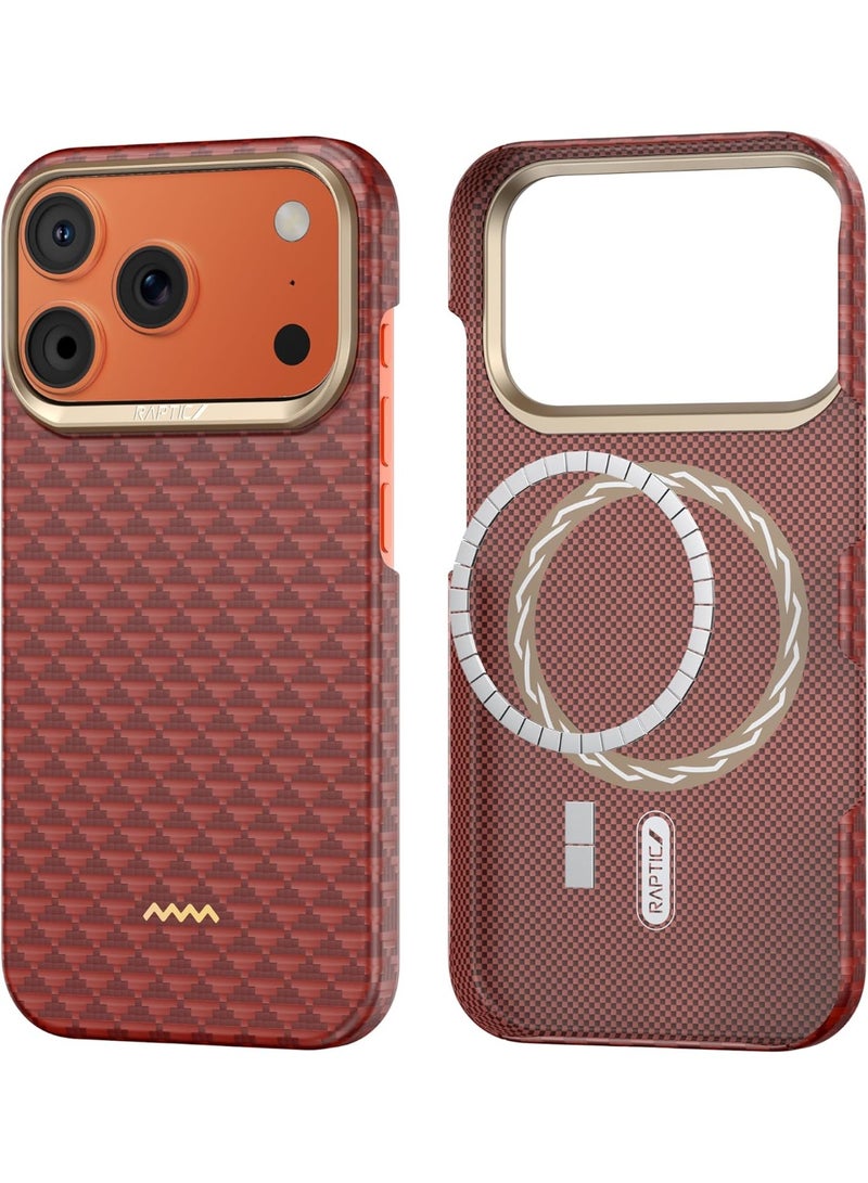 RAPTIC Aramid Skin for iPhone 17 Pro MAX Case [MagSafe] Ultra Slim 1500D Aramid Fiber cover - Oriental - Image 1