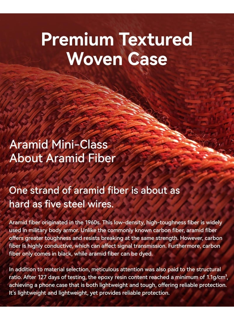 RAPTIC Aramid Skin for iPhone 17 Pro MAX Case [MagSafe] Ultra Slim 1500D Aramid Fiber cover - Oriental - Image 2