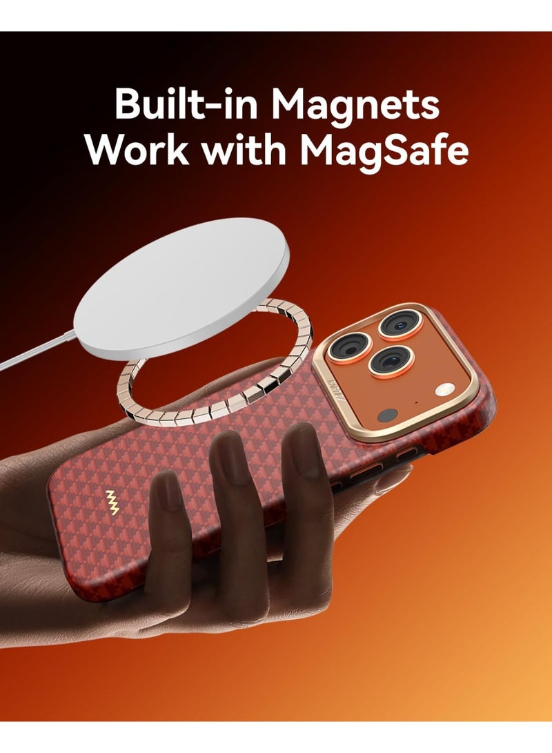 RAPTIC Aramid Skin for iPhone 17 Pro MAX Case [MagSafe] Ultra Slim 1500D Aramid Fiber cover - Oriental - Image 5