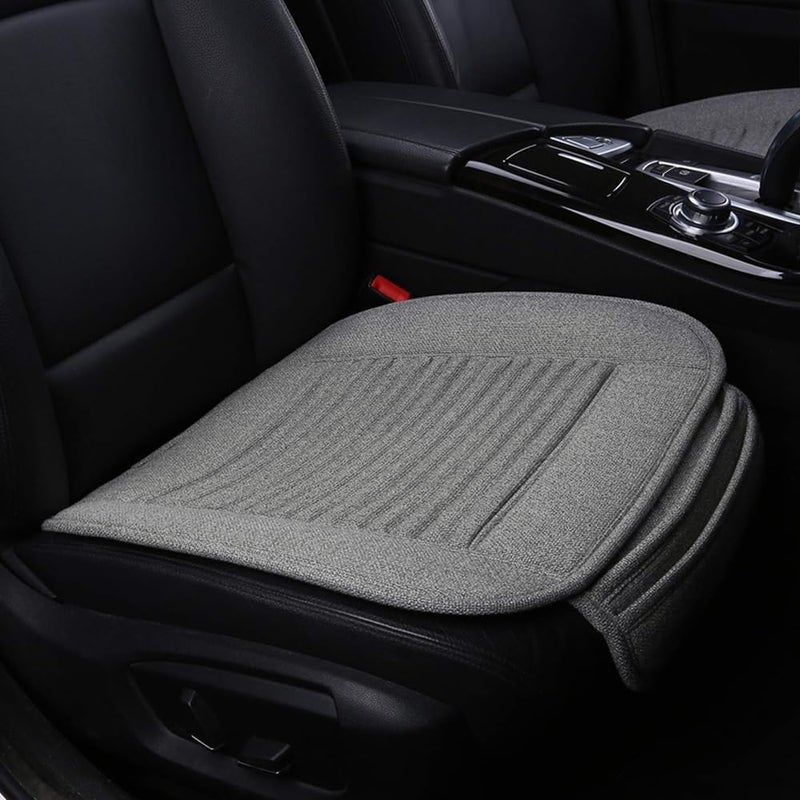 Suninbox Car Seat Covers,Buckwheat Hulls Car Seat Cushion Covers Pad Mat,Ventilated Breathable Comfortable Interior Car Seat Protector, Anti-Skid Four Seasons General (1 Pack Gray) - Image 1