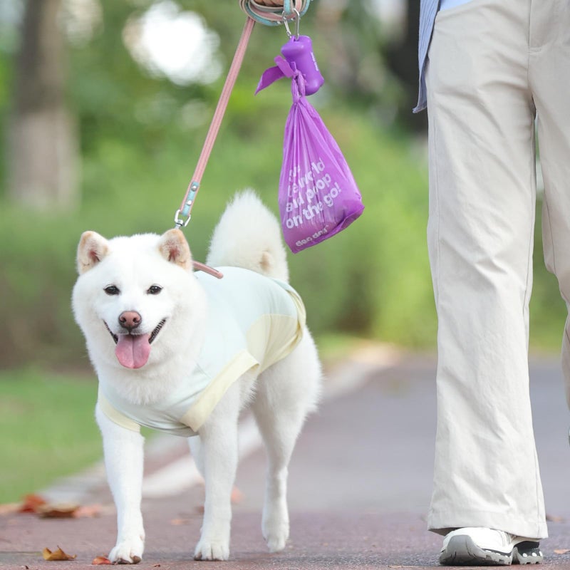 Deo Doo Dog Poop Bags with Handles 9 Rolls 108 Counts Big Sizes Leak Proof and Extra Thick Waste Bags Refill Rolls for Walking Small Medium Large Dogs Cats Litter With Holder Lavender Scented - Image 5