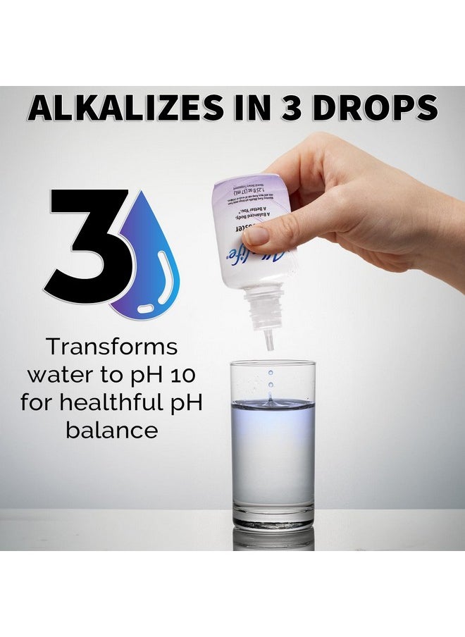 Alkalife - Ph Booster Drops | The First Patented Alkaline Water Booster To Neutralize Acid & Balance Ph For Immune Support, Peak Performance, Detox, Overall Wellness - 1.25Oz - Image 1