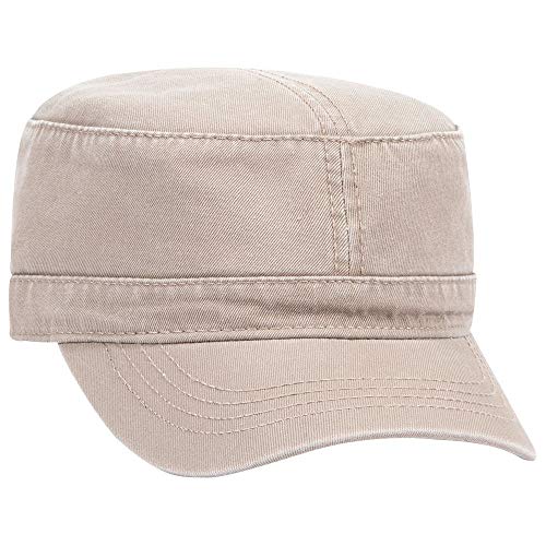 OTTO Superior Garment Washed Cotton Twill Military Cap - Khaki - Image 5