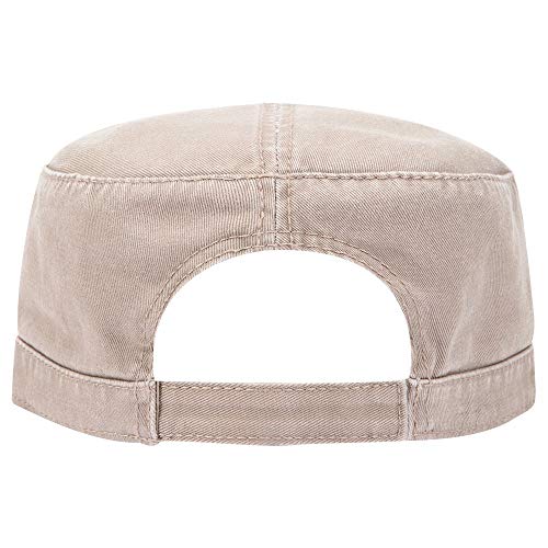 OTTO Superior Garment Washed Cotton Twill Military Cap - Khaki - Image 2