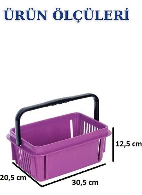 Manken İstanbul Model Istanbul 7 Liter Cosmetics Basket Bijouterie Basket Stationery Basket Hardware Basket  - Image 2