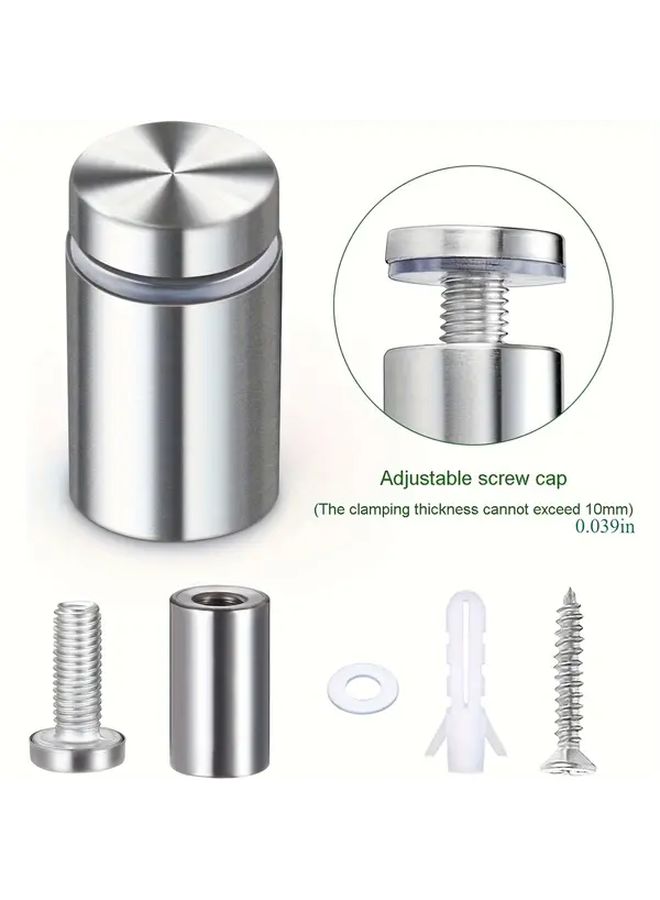 20 Pack 12mmx25mm Stainless Steel Wall Spacers For Glass And Acrylic Signs - Image 2