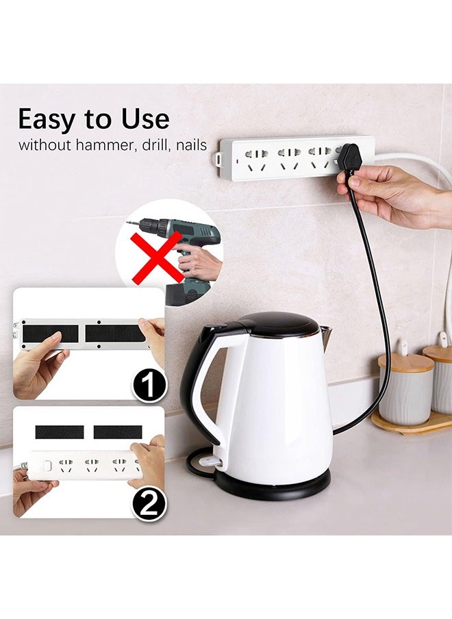 Generic - 1 x 4 inch Hook and Loop Tape, Double Command Adhesive Strip Heavy Duty, Hook and Loop Tape for Mounting, Hanging, for Home or Office Use - Instead of Holes and Screws, Black 10 pcs - Image 1