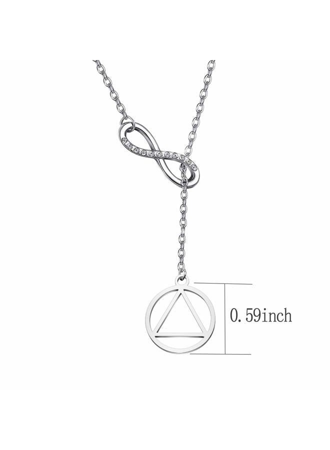 BNQL AA Gift Sobriety Necklace Recovery Jewelry Alcoholics Anonymous Gifts - Image 2