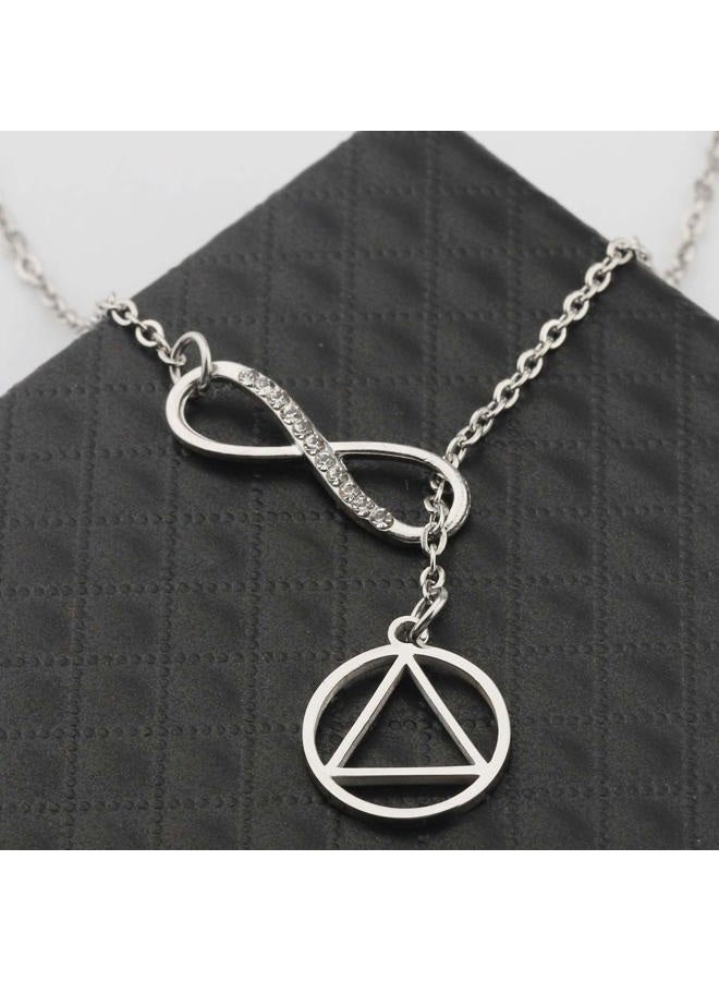 BNQL AA Gift Sobriety Necklace Recovery Jewelry Alcoholics Anonymous Gifts - Image 4
