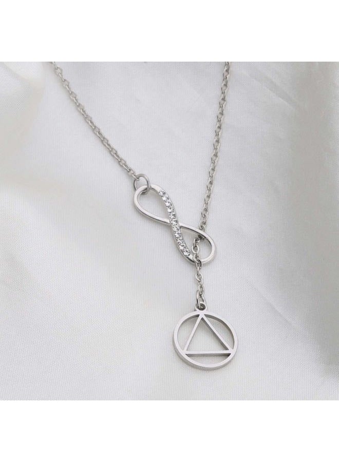 BNQL AA Gift Sobriety Necklace Recovery Jewelry Alcoholics Anonymous Gifts - Image 5