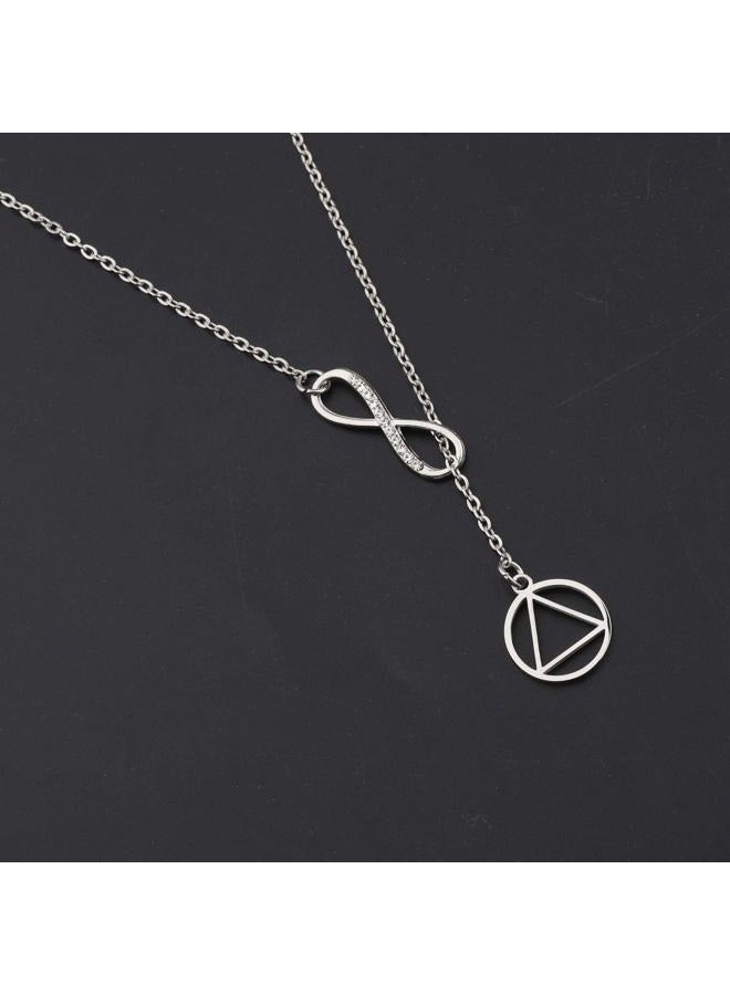 BNQL AA Gift Sobriety Necklace Recovery Jewelry Alcoholics Anonymous Gifts - Image 3
