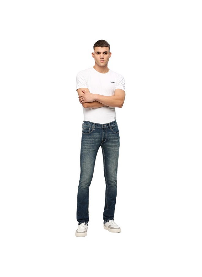 Pepe Jeans - Pepe Jeans Men's Slim Jeans (PM207417Q033_Tinted Dark Used Blue - Image 1