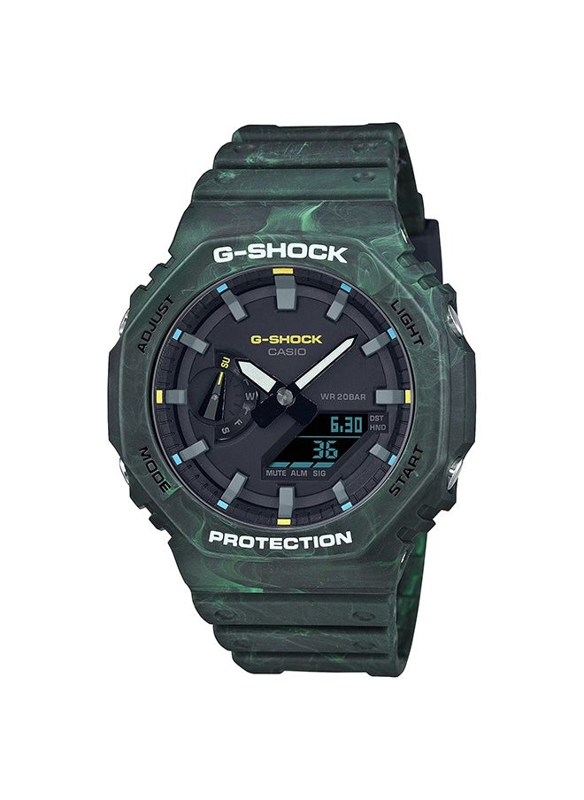 CASIO - CASIO GA-2100FR-3A Forest Green Ultra-Thin Outdoor Sports Watch with Style and Functionality - Image 1