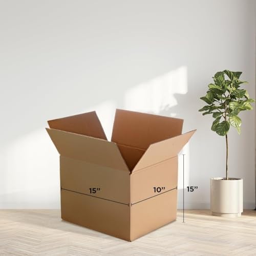 Kuber Industries Corrugated Box | 3 Ply Corrugated Packing Box | Corrugated for Shipping | Corrugated for Courier & Goods Transportation | Packing Storage Box | 50 Pcs Set | P02 | Brown - Image 3
