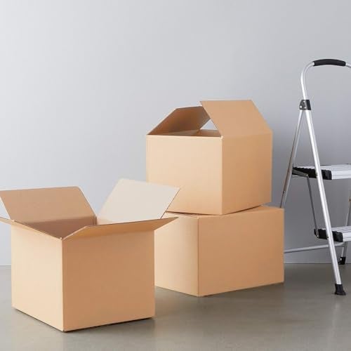Kuber Industries Corrugated Box | 3 Ply Corrugated Packing Box | Corrugated for Shipping | Corrugated for Courier & Goods Transportation | Packing Storage Box | 50 Pcs Set | P02 | Brown - Image 2