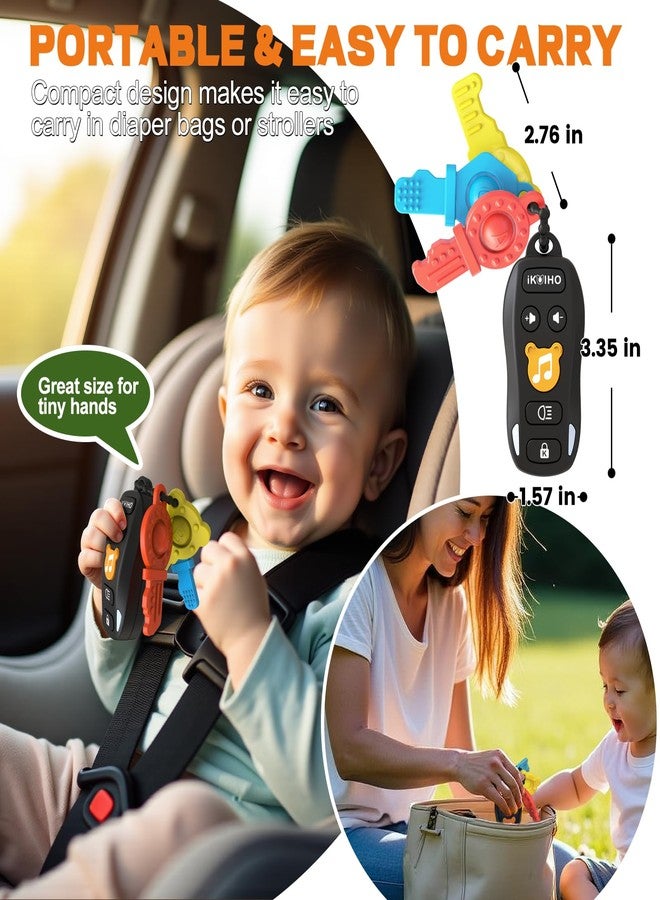 iKOIHO Baby Toy Car Keys - Baby Keys Toy Pretend Play with Sounds & Lights Interactive Musical Sensory Learning Toys Gifts for 1 Year Old Boys Girls Infant Toddlers Kid Age 6+ Months - Image 5