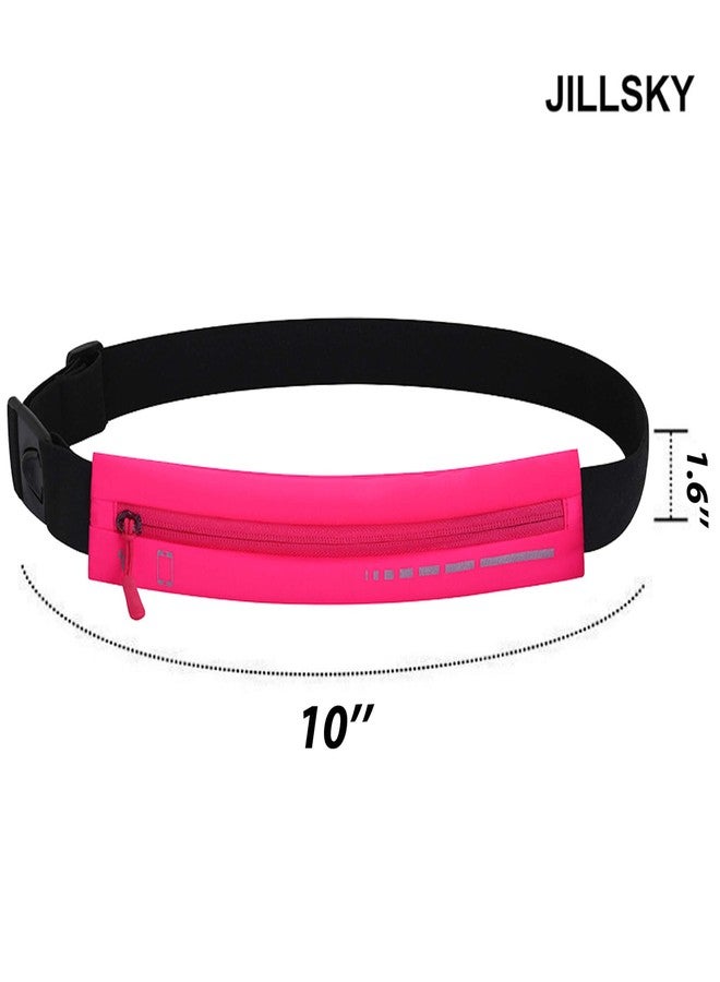 JILLSKY Slim Waterproof Fanny Pack Belt Bag for Women & Men – Bounce-Free Adjustable Running Belt, Lightweight Phone Holder Waist Pouch for Jogging, Workout, Travel, Money Belt - Image 2