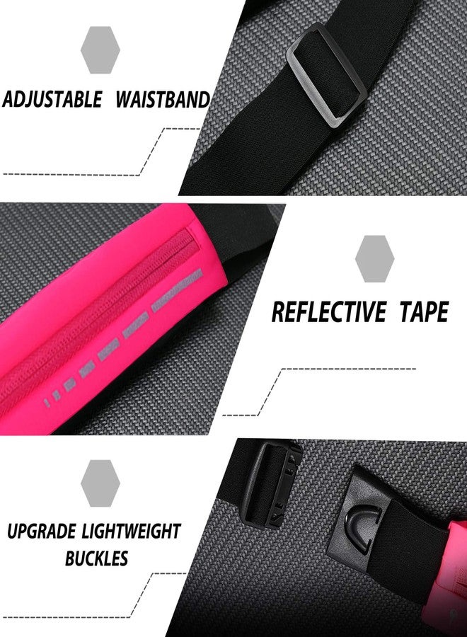 JILLSKY Slim Waterproof Fanny Pack Belt Bag for Women & Men – Bounce-Free Adjustable Running Belt, Lightweight Phone Holder Waist Pouch for Jogging, Workout, Travel, Money Belt - Image 4