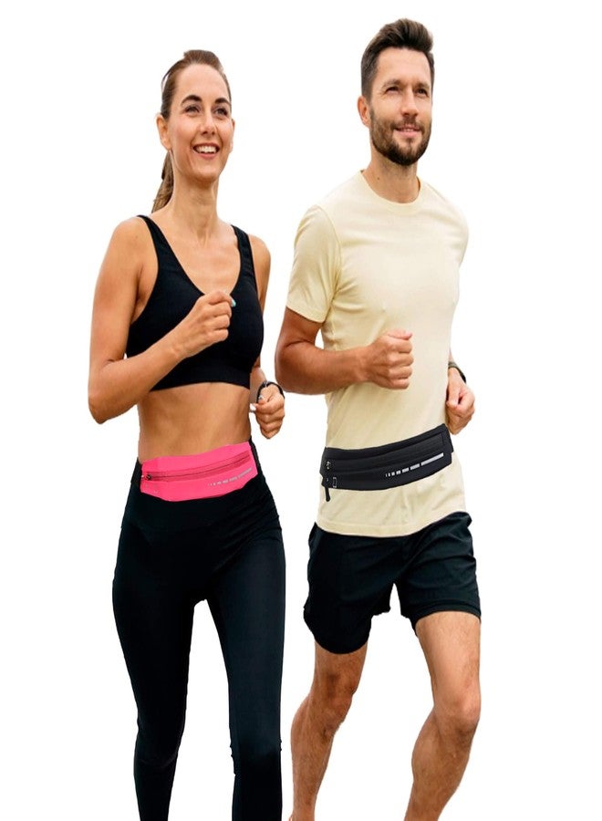 JILLSKY Slim Waterproof Fanny Pack Belt Bag for Women & Men – Bounce-Free Adjustable Running Belt, Lightweight Phone Holder Waist Pouch for Jogging, Workout, Travel, Money Belt - Image 3