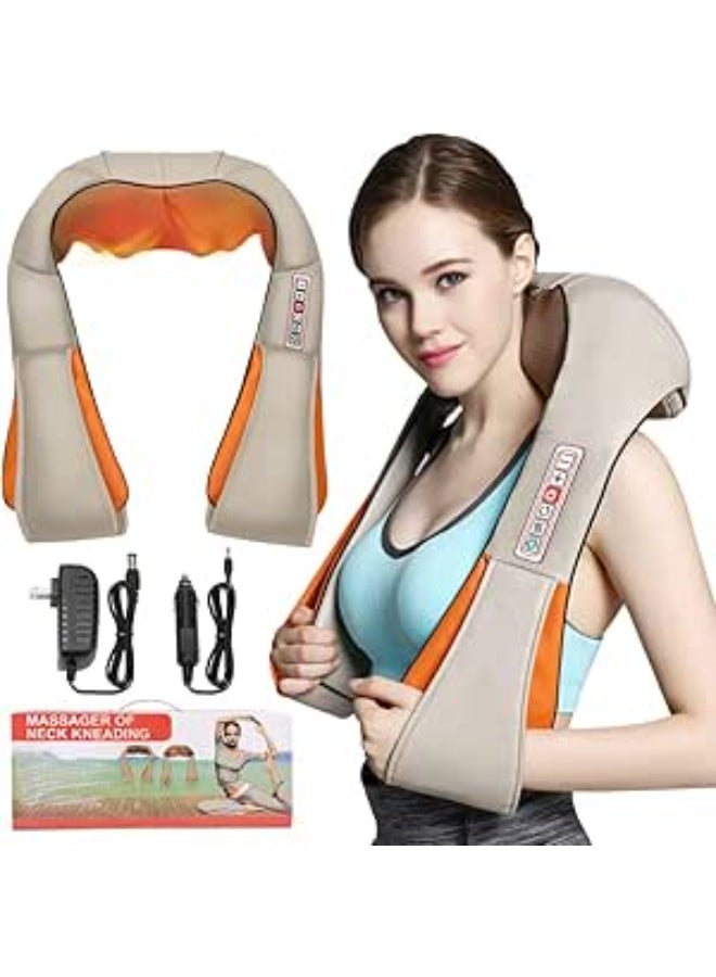 Neck and Shoulder Massager – Electric Shiatsu 3D Rotation with Heat, 3-Speed Deep Tissue Massage for Back, Legs, Feet, Arms, Full Body – Perfect Gift - Image 1