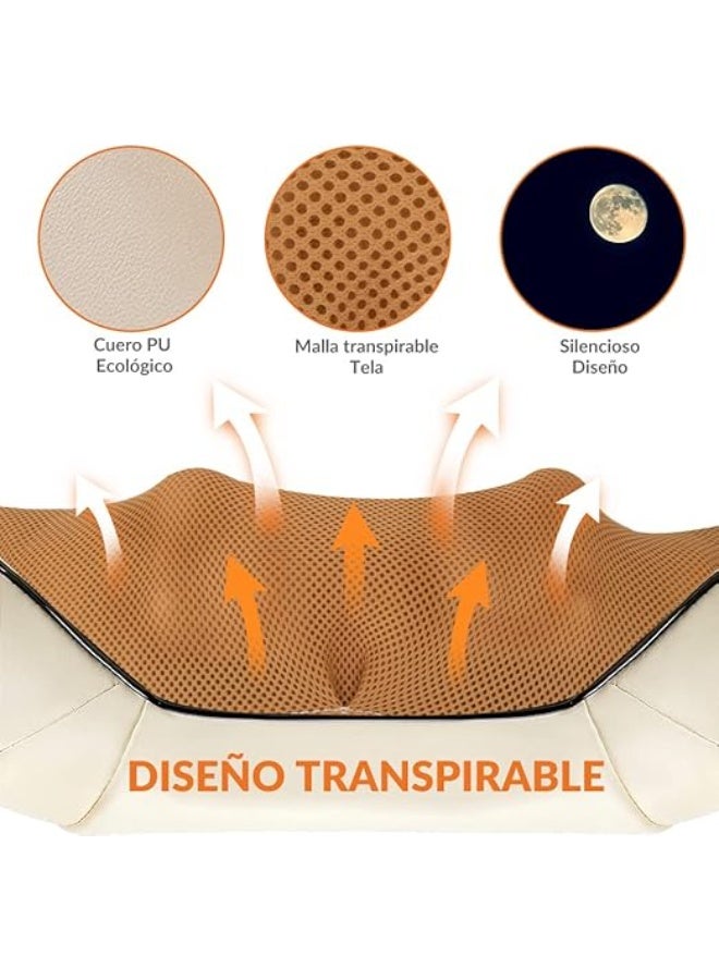 Neck and Shoulder Massager – Electric Shiatsu 3D Rotation with Heat, 3-Speed Deep Tissue Massage for Back, Legs, Feet, Arms, Full Body – Perfect Gift - Image 3