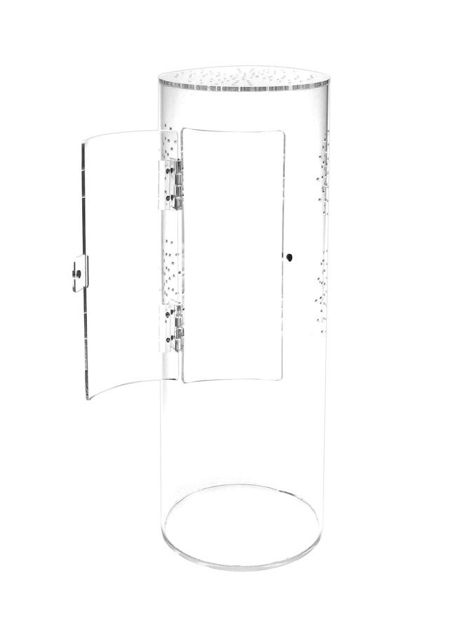 NANEEZOO Acrylic Tarantula Enclosure Jumping Spider Enclosure with Front Opening Door Micro Habitat Terrarium for Small Tree Dwelling Reptiles, Spiders & Invertebrates - Image 4