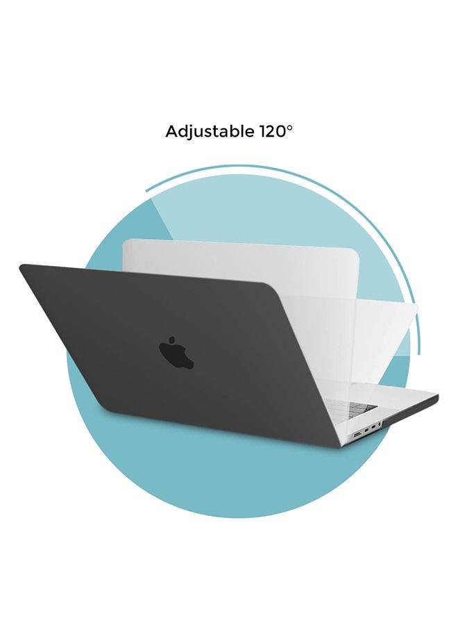 O Ozone Matte Case Compatible for MacBook Pro 16 inch Case A2485 Hard Shell Cover for 2021 MacBook Pro 16.2 - Black  - Image 5