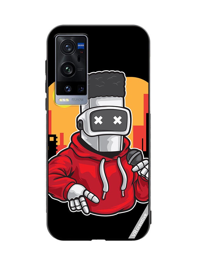 VR CREATIVE Protective Case Cover For Vivo X60 Pro Plus Robot Dancer Design Multicolour - Image 1