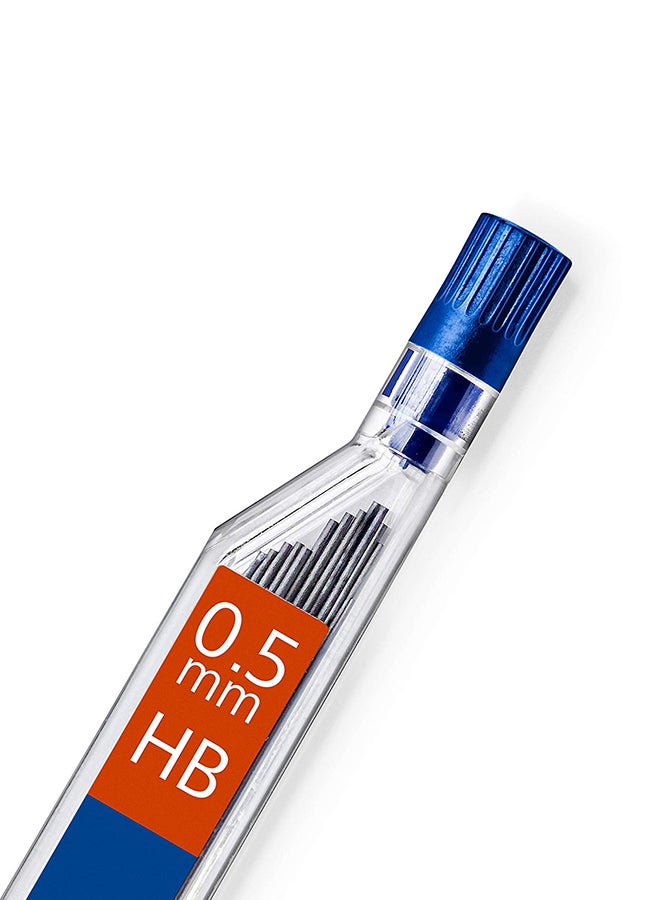 Staedtler Micro Mars Carbon Mechanical Pencil Lead, 0.5mm, HB, 60mm x 12 (250 05 HB) - Image 2