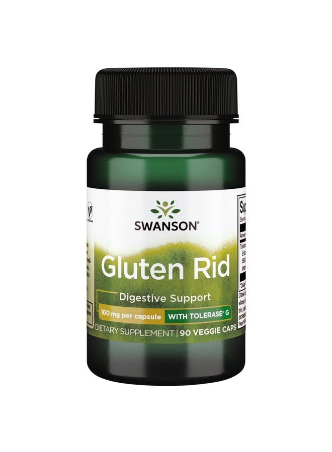 Swanson Gluten Rid with Tolerase G 100 Milligrams 90 Veg Capsules Enzyme - Image 1