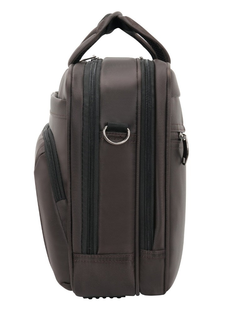Stargold Laptop Bag, Premium 15.6" Business Briefcase With Multiple Compartments, Padded Shoulder Strap, And Water-Resistant Material, Brown  - Image 3